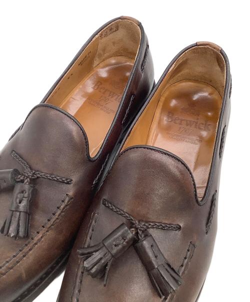 berwick（バーウィック）berwick (バーウィック) タッセルローファー ブラウン サイズ: 5 1/2の古着・服飾アイテム