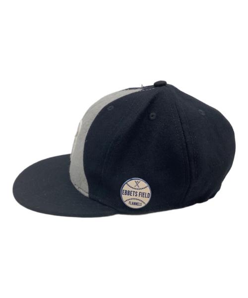 CA4LA（カシラ）CA4LA (カシラ) EBBETS FIELD FLANNELS (エベッツフィールドフランネルズ) キャップ ブラック×グレー サイズ:Mの古着・服飾アイテム