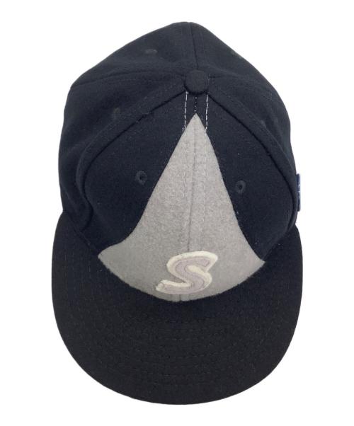 CA4LA（カシラ）CA4LA (カシラ) EBBETS FIELD FLANNELS (エベッツフィールドフランネルズ) キャップ ブラック×グレー サイズ:Mの古着・服飾アイテム