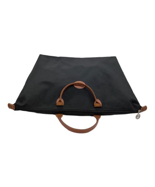 LONGCHAMP（ロンシャン）LONGCHAMP (ロンシャン) トートバッグ ブラック×ブラウンの古着・服飾アイテム