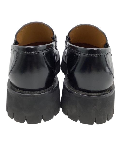 GUCCI（グッチ）GUCCI (グッチ) ローファー インターロッキング ブラック サイズ:5の古着・服飾アイテム