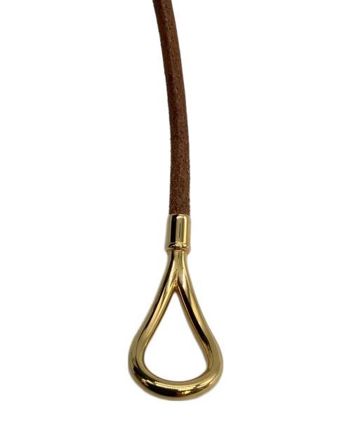 HERMES（エルメス）HERMES (エルメス) ジャンボチョーカーブレスレット ブラウン×ゴールドの古着・服飾アイテム