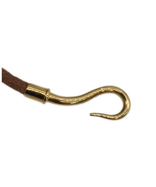 HERMES（エルメス）HERMES (エルメス) ジャンボチョーカーブレスレット ブラウン×ゴールドの古着・服飾アイテム