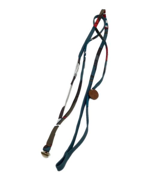 HERMES（エルメス）HERMES (エルメス) ネックレス　プティアッシュ　ネックレス・ブレスレット・ストラップ等 ブルー×ホワイトの古着・服飾アイテム