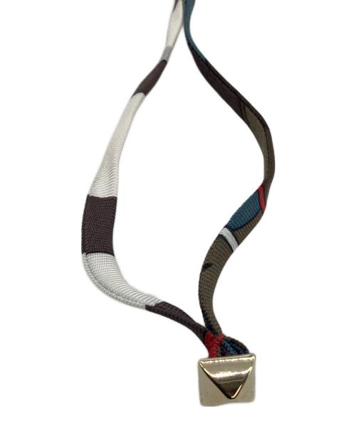 HERMES（エルメス）HERMES (エルメス) ネックレス　プティアッシュ　ネックレス・ブレスレット・ストラップ等 ブルー×ホワイトの古着・服飾アイテム