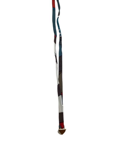 HERMES（エルメス）HERMES (エルメス) ネックレス　プティアッシュ　ネックレス・ブレスレット・ストラップ等 ブルー×ホワイトの古着・服飾アイテム