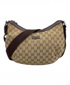 GUCCIグッチ）の古着「ショルダーバッグ GG」｜ブラウン