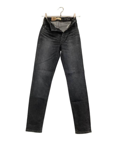 YANUK（ヤヌーク）YANUK (ヤヌーク) ブラックデニム RUTH ハイウエスト スリムテーパード サイズ:21 未使用品の古着・服飾アイテム