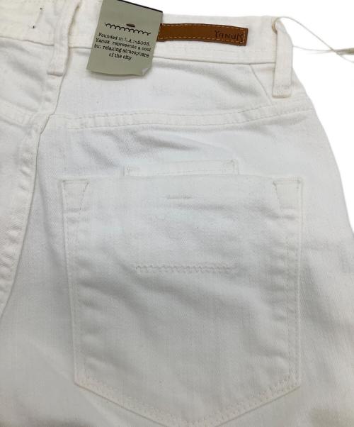 YANUK（ヤヌーク）YANUK (ヤヌーク) ホワイトデニムパンツ サイズ:23 未使用品の古着・服飾アイテム