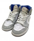 NIKEナイキ）の古着「ハイカットスニーカー AIR JORDAN 1 HI ZOOM R2T」｜ホワイト×ブルー