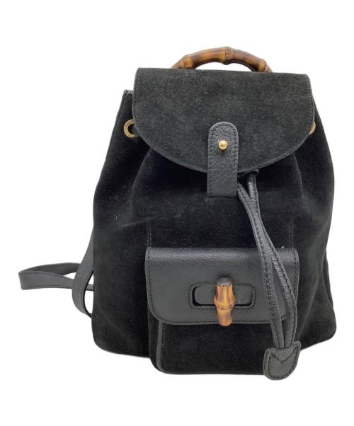 GUCCI（グッチ）GUCCI (グッチ) リュック バンブー  ブラックの古着・服飾アイテム