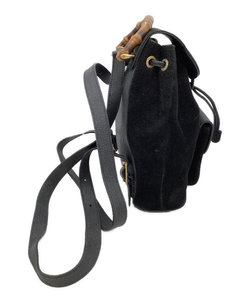 GUCCI（グッチ）GUCCI (グッチ) リュック バンブー  ブラックの古着・服飾アイテム