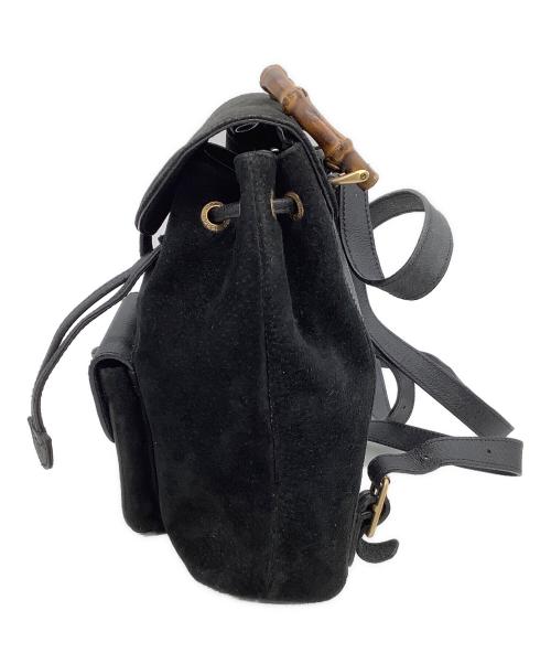 GUCCI（グッチ）GUCCI (グッチ) リュック バンブー  ブラックの古着・服飾アイテム