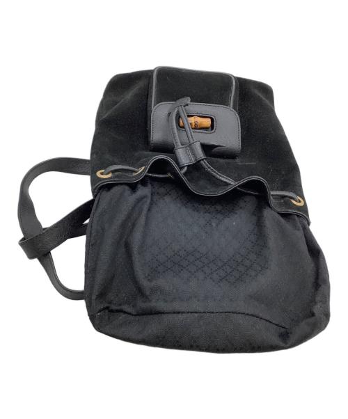 GUCCI（グッチ）GUCCI (グッチ) リュック バンブー  ブラックの古着・服飾アイテム