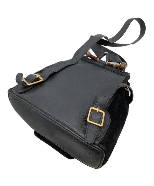 GUCCI（グッチ）GUCCI (グッチ) リュック バンブー  ブラックの古着・服飾アイテム