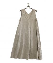 JOURNAL STANDARD（ジャーナルスタンダード）の古着「ノースリーブワンピース」｜ベージュ