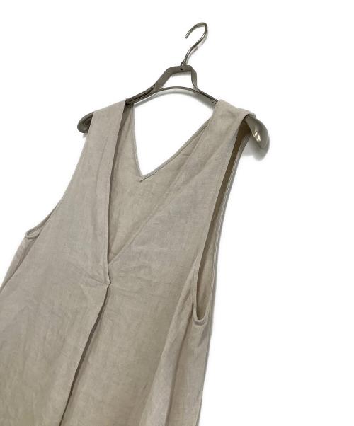 JOURNAL STANDARD（ジャーナルスタンダード）JOURNAL STANDARD (ジャーナルスタンダード) ノースリーブワンピース ベージュ サイズ:表記なしの古着・服飾アイテム