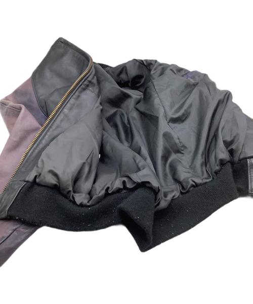 Schott（ショット）Schott (ショット) レザージャケット ブラック×パープル サイズ:38の古着・服飾アイテム