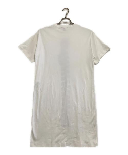 LOUIS VUITTON（ルイ ヴィトン）LOUIS VUITTON (ルイ ヴィトン) プリントカットソーワンピース　23SS ZIPPER PRINT T-SHIRT DRESS ホワイト サイズ:Sの古着・服飾アイテム