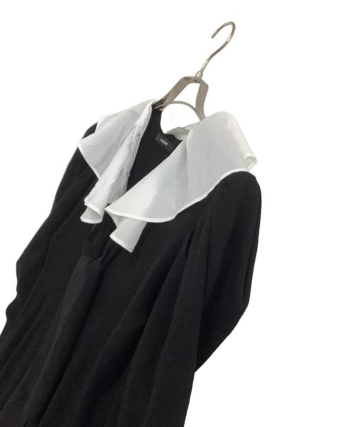 JILL STUART（ジルスチュアート）JILL STUART (ジルスチュアート) ニットワンピース ブラック×ホワイト サイズ:freeの古着・服飾アイテム