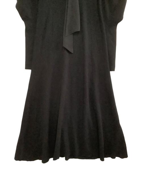 JILL STUART（ジルスチュアート）JILL STUART (ジルスチュアート) ニットワンピース ブラック×ホワイト サイズ:freeの古着・服飾アイテム