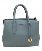 FURLAフルラ）の古着「2WAYバッグ」｜スカイブルー