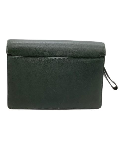 BURBERRY（バーバリー）BURBERRY (バーバリー) クラッチバッグ ダークグリーンの古着・服飾アイテム