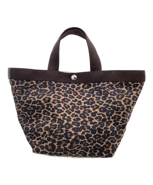 Herve Chapelier（エルベシャプリエ）Herve Chapelier (エルベシャプリエ) 舟形トートバッグ レオパード柄 ブラウンの古着・服飾アイテム
