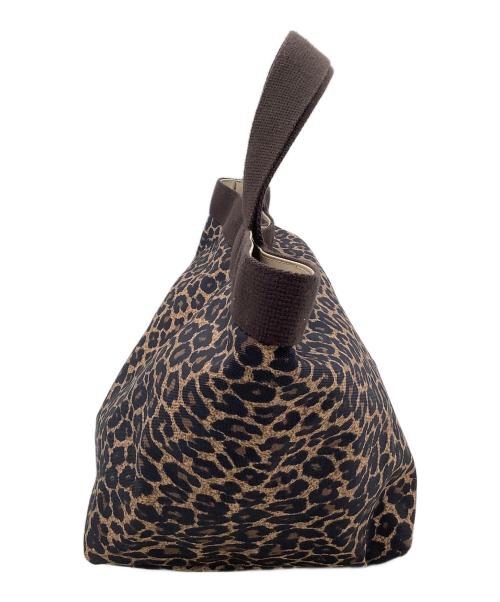 Herve Chapelier（エルベシャプリエ）Herve Chapelier (エルベシャプリエ) 舟形トートバッグ レオパード柄 ブラウンの古着・服飾アイテム