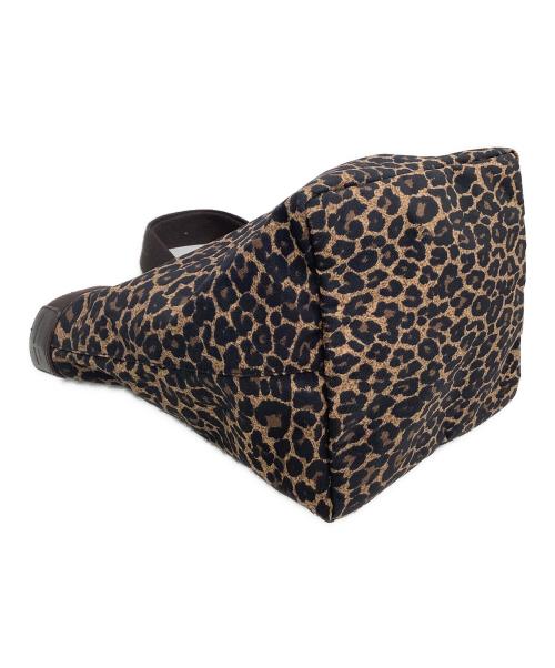 Herve Chapelier（エルベシャプリエ）Herve Chapelier (エルベシャプリエ) 舟形トートバッグ レオパード柄 ブラウンの古着・服飾アイテム