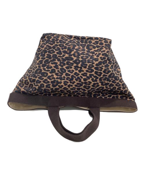 Herve Chapelier（エルベシャプリエ）Herve Chapelier (エルベシャプリエ) 舟形トートバッグ レオパード柄 ブラウンの古着・服飾アイテム