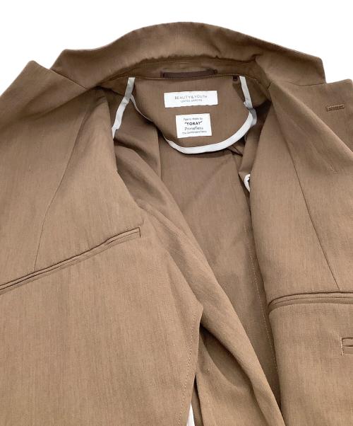 BEAUTY&YOUTH（ビューティーアンドユース）BEAUTY&YOUTH (ビューティーアンドユース) セットアップ　	TORAY CRSPY/PE ブラウン サイズ:Mの古着・服飾アイテム