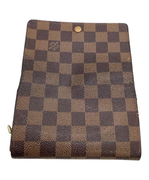 LOUIS VUITTON（ルイ ヴィトン）LOUIS VUITTON (ルイ ヴィトン) 2つ折り財布 ダミエ ポルトモネ・ビエ・トレゾール ブラウンの古着・服飾アイテム