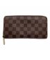 LOUIS VUITTON（ルイ ヴィトン）の古着「ラウンドファスナー財布 	ダミエ  ジッピー ウォレット」｜ブラウン