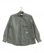 and wanderアンドワンダー）の古着「長袖シャツ」｜ブルー