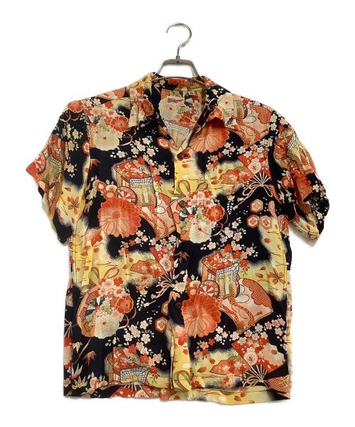 Sun Surf（サンサーフ）Sun Surf (サンサーフ) アロハシャツ 和柄 イエロー×オレンジ サイズ:XSの古着・服飾アイテム