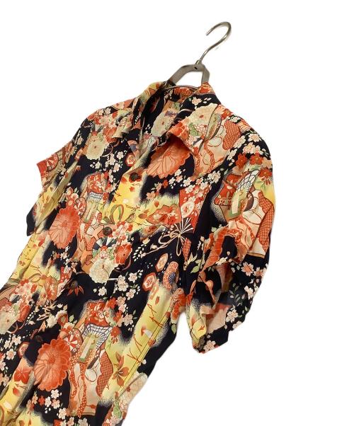 Sun Surf（サンサーフ）Sun Surf (サンサーフ) アロハシャツ 和柄 イエロー×オレンジ サイズ:XSの古着・服飾アイテム
