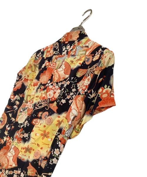 Sun Surf（サンサーフ）Sun Surf (サンサーフ) アロハシャツ 和柄 イエロー×オレンジ サイズ:XSの古着・服飾アイテム