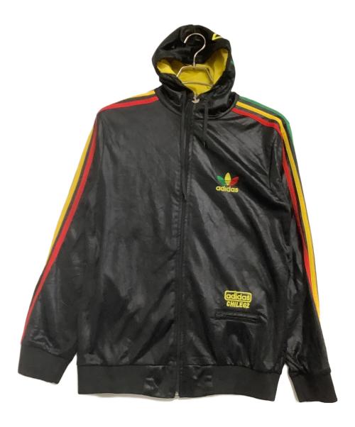 adidas Originals（アディダスオリジナル）adidas Originals (アディダスオリジナル) トラックジャケット　CHILE 62　ラスタカラー ブラック サイズ:Mの古着・服飾アイテム