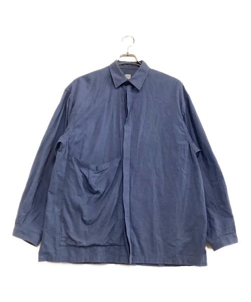 E.TAUTZ SAVILE ROW（イートウツサヴィルロウ）E.TAUTZ SAVILE ROW (イートウツサヴィルロウ) 長袖シャツ ブルー サイズ:Sの古着・服飾アイテム