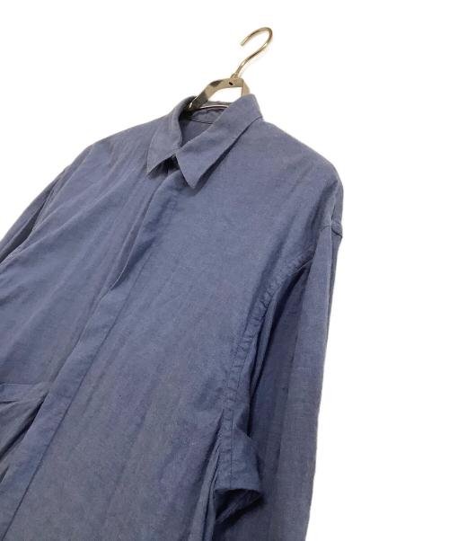 E.TAUTZ SAVILE ROW（イートウツサヴィルロウ）E.TAUTZ SAVILE ROW (イートウツサヴィルロウ) 長袖シャツ ブルー サイズ:Sの古着・服飾アイテム