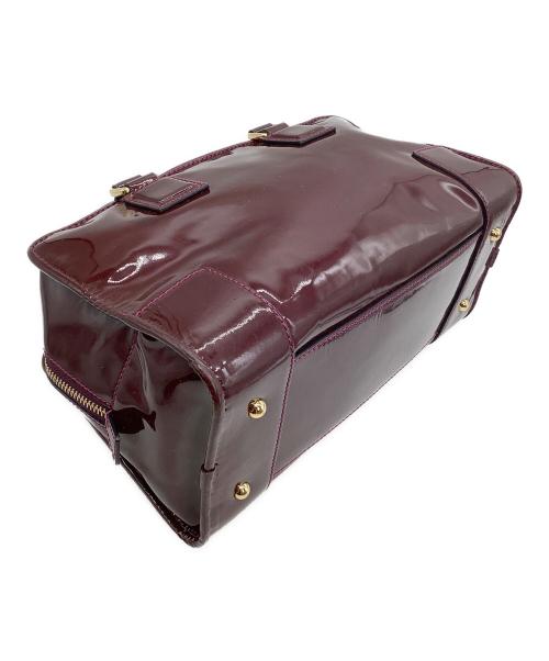 LOEWE（ロエベ）LOEWE (ロエベ) ミニボストンバッグ　アマソナ28 ボルドーの古着・服飾アイテム