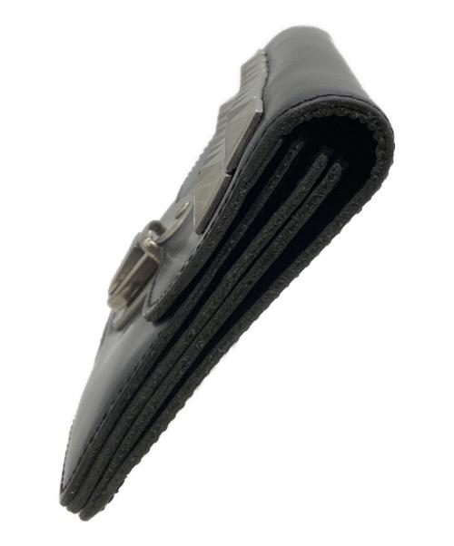 COMME des GARCONS（コムデギャルソン）COMME des GARCONS (コムデギャルソン) 2つ折り財布 スタッズウォレット ブラック×シルバー サイズ:表記なしの古着・服飾アイテム