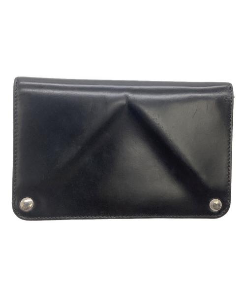 COMME des GARCONS（コムデギャルソン）COMME des GARCONS (コムデギャルソン) 2つ折り財布 スタッズウォレット ブラック×シルバー サイズ:表記なしの古着・服飾アイテム