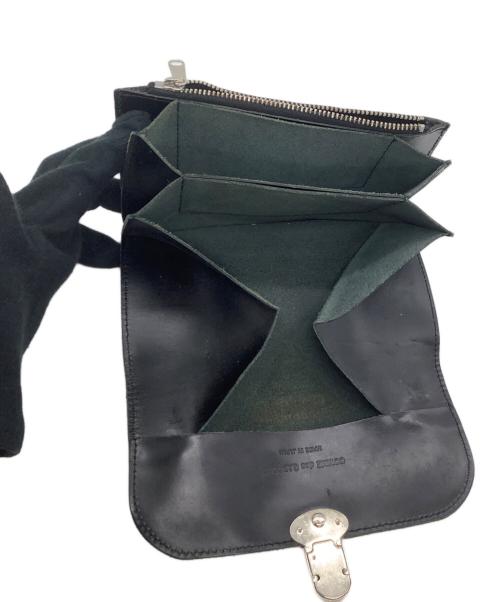 COMME des GARCONS（コムデギャルソン）COMME des GARCONS (コムデギャルソン) 2つ折り財布 スタッズウォレット ブラック×シルバー サイズ:表記なしの古着・服飾アイテム