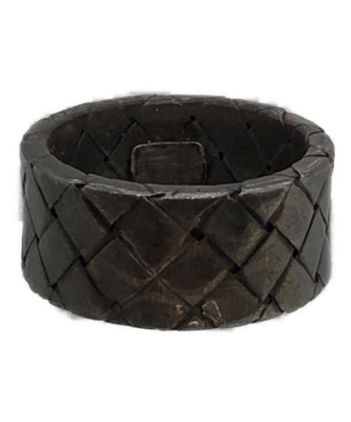 BOTTEGA VENETA（ボッテガベネタ）BOTTEGA VENETA (ボッテガベネタ) シルバーリング 925刻印 イントレチャート サイズ:16号の古着・服飾アイテム