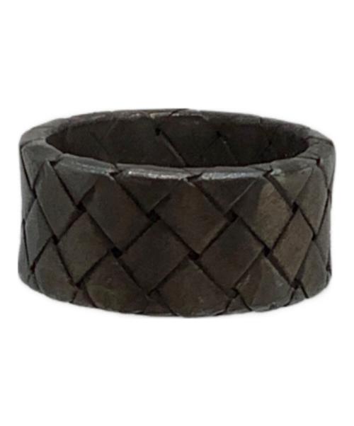 BOTTEGA VENETA（ボッテガベネタ）BOTTEGA VENETA (ボッテガベネタ) シルバーリング 925刻印 イントレチャート サイズ:16号の古着・服飾アイテム