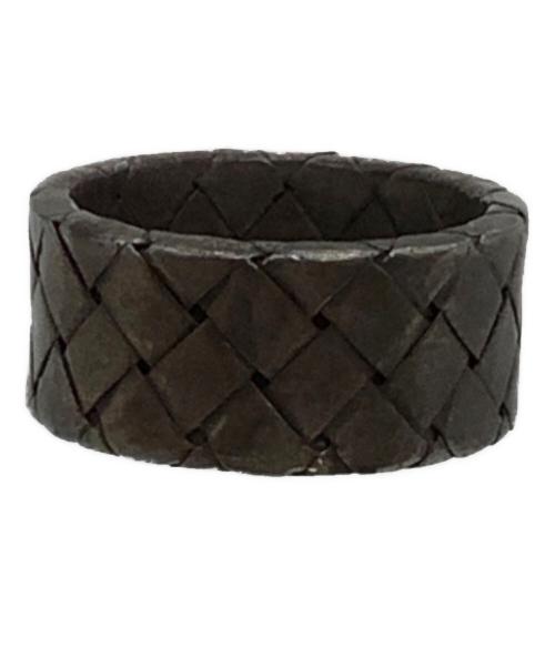 BOTTEGA VENETA（ボッテガベネタ）BOTTEGA VENETA (ボッテガベネタ) シルバーリング 925刻印 イントレチャート サイズ:16号の古着・服飾アイテム