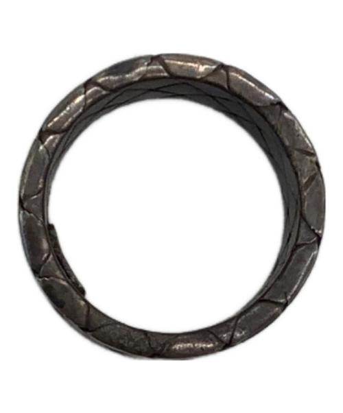 BOTTEGA VENETA（ボッテガベネタ）BOTTEGA VENETA (ボッテガベネタ) シルバーリング 925刻印 イントレチャート サイズ:16号の古着・服飾アイテム