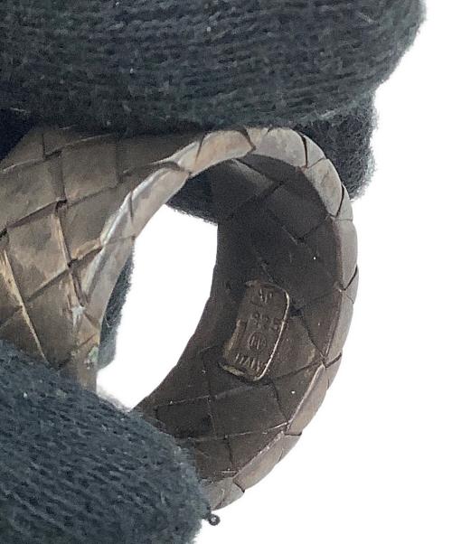 BOTTEGA VENETA（ボッテガベネタ）BOTTEGA VENETA (ボッテガベネタ) シルバーリング 925刻印 イントレチャート サイズ:16号の古着・服飾アイテム